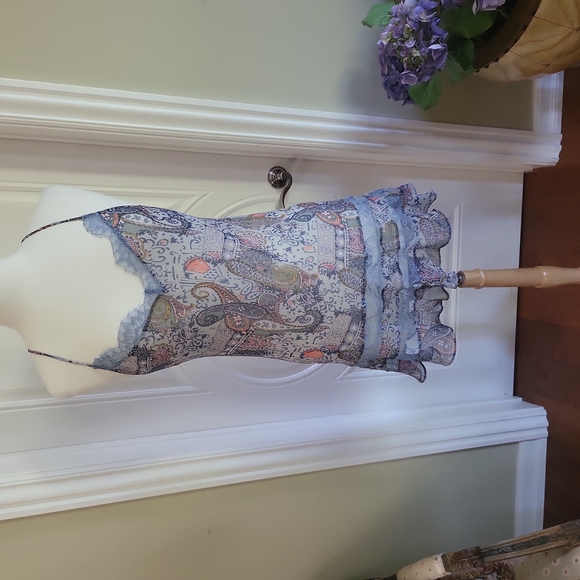 3👙 for $30---VS Sheer Paisley Pattern Nightie - Picture 2 of 8